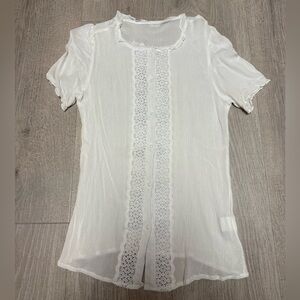 White Rayon Top